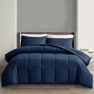 Down Alternative Comforter REVERSIBLE Microfiber Soft Duvet Insert All Seasons • $38.99