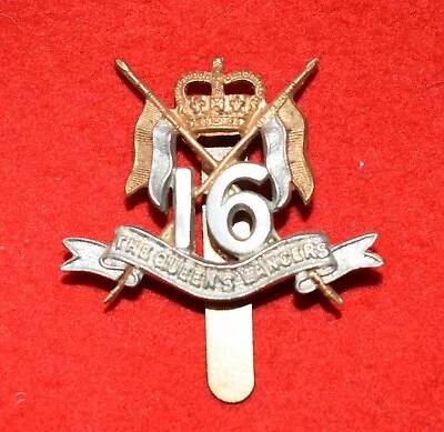 British Army. 16th/5th Lancers Genuine OR’s Warrant Officer's Cap Badge • £20