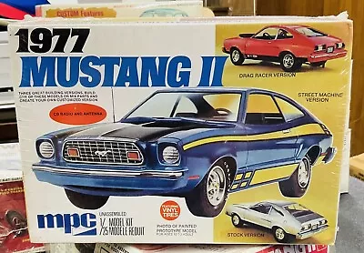 RARE FACTORY SEALED ORIGINAL VINTAGE MPC  NEW MUSTANG II Model KIT • $225