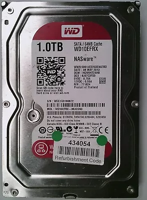 Western Digital Red - 3.5  - SATA - HDD - 1TB 2TB 3TB 4TB - 7200RPM - NASware • £18