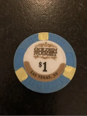 Golden Nugget Las Vegas Casino Chip $1 • £3.99