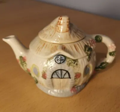 £4.39 • Buy Vintage Minature Novelty Cottage Teapot - Approx 7cm In Height