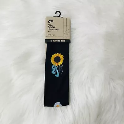 Brand New Nike M Fury Headband Sunflower Print Adjustable Hair Accessories • $15.99