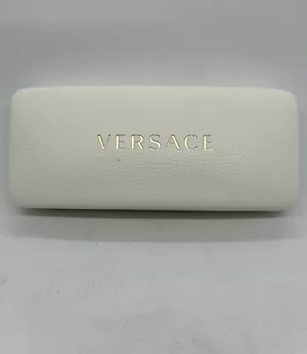 Versace Sunglasses Eyeglass White Leather Hard Case • $11