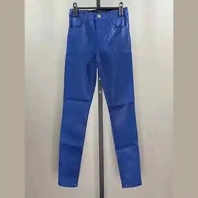 NEW J Brand Indigo Gloss Blue Maria High Rise Skinny Jeans Womens 24 • $39.99