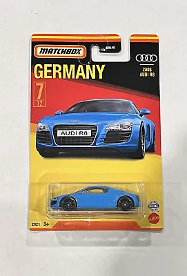 2021 Matchbox 2006 Audi R8 Blue Best Of Germany 7/12 Diecast 1:64 Toy Car New • $7.32
