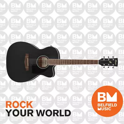 Ibanez PC14MHCE Acoustic Guitar Grand Concert Weathered Black W/ Pickup Cutaway • $519