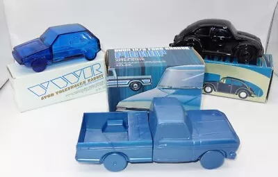 Vintage Avon Collectable Car Cologne Decanters Set Of 3 Empty • $15