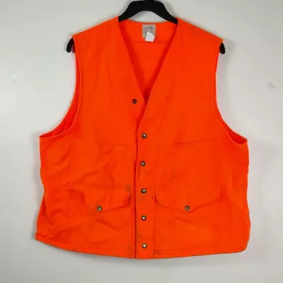 Cc Filson Mackinaw Fishing Vest Size 48 Vintage  • $119.99