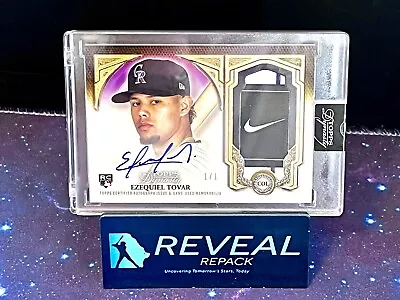 2023 Topps Dynasty Ezequiel Tovar RPA Rc Auto 1/1 Nike Swoosh Rockies • $2599.95