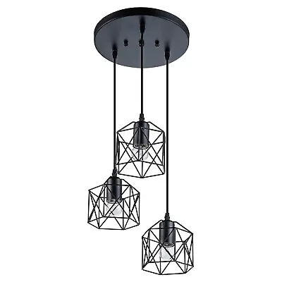 Farmhouse 3-Light Chandelier Hanging Lighting Ceiling Fixture Fit Kitchen Island • $35