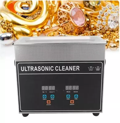 3.2L SU304 Stainless Steel Ultrasonic Cleaner Heater Watches Jewelry Glasses • $199.99