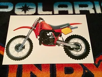 85 CAGIVA 500 WMX MOTOCROSS Dirt Bike Poster    vintage Motorcycle Bike MX • $21.88