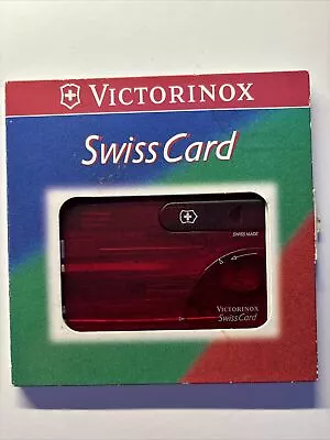 Victorinox Swiss Army Card Lite Red Transparent 0.7300.T • $34.99