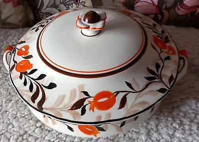 Hancock's IVORY WARE VINTAGE HAND PAINTED Vegetable Dish - Lovely Design &... • £10