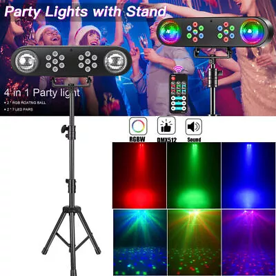 Telbum DJ Light With Tripod Party Bar Mobile Stage Light Set DMX Sound Activated • $85.49