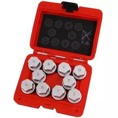 Land Rover 10pc Locking Wheel Nut Master Key Set Range Discovery Evoque (CT4768) • £62.42