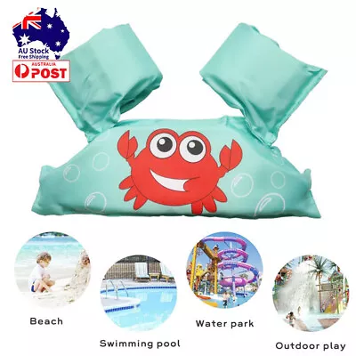 AU Stock Cartoon Crab Pattern Kids Swim Arm Bands Float Children's Life Jacket • $23.45