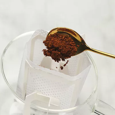 £6.91 • Buy 50Pcs Disposable Coffee Fliter Bags Portable Hanging Ear Style Coffee Filter]