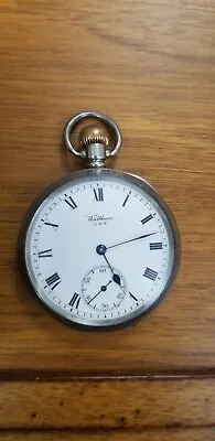 Vintage Antique 1908 Waltham Mechanical Stem Wind Men's Pocket Watch PRICE DROP • £386.05