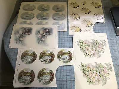 100+ Vintage Rose Flower Swan Decals Furniture Art Transfers Stickers • $28