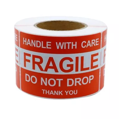 4'' X 6'' Fragile Stickers Fragile - Handle With Care - Do Not Drop - Thank ... • $27.44