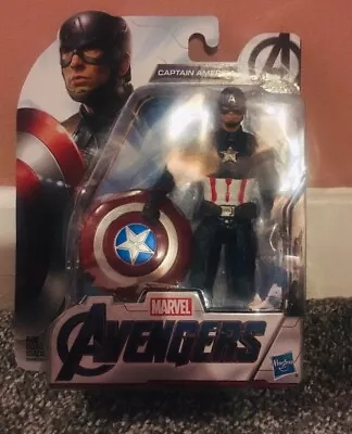 Marvel Captain America Figure Avengers Action Legends Hero Series Toy Hasbro • £9