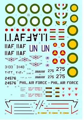 Hi Decals 1/72 NORTH AMERICAN F-86F-25/30 SABRE JET (F-40 Wing) • $9.99