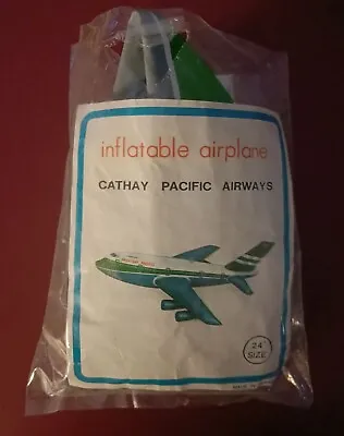 Cathay Pacific Airways Inflatable Airplane (24 ) Circa 1970s - Rare • $125