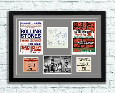 £10.95 • Buy The Rolling Stones Concert Poster Tickets Autographs Memorabilia 60's UNFRAMED