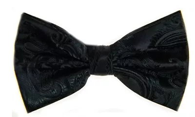 New Men's BUTTERFLY Design BLACK Pretied Bow Tie Prom Wedding Formal Formal • $11.30