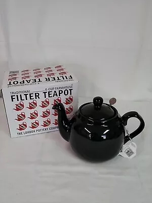 The London Pottery Co Ltd 4-Cup Farmhouse Filter Teapot - NEW • £9.99