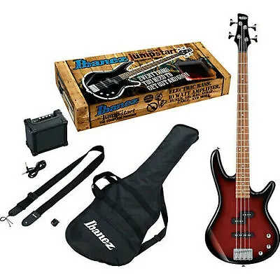 Ibanez Jumpstart IJSR190N Bass Pack - Walnut Sunburst • $349.99