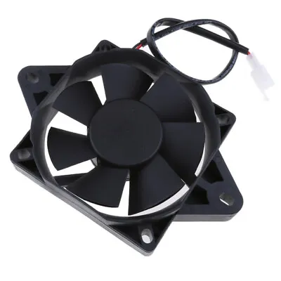 Motorcycle Atv Mx Black 12 Volt Oil Cooler Electric Engine Cooling Fan Radiator • $24.60