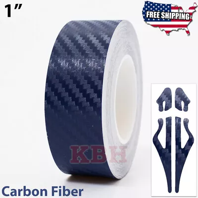 CARBON FIBER BLUE Roll Pinstriping Pin Stripe Car Motorcycle Tape Decal Sticker • $11.95