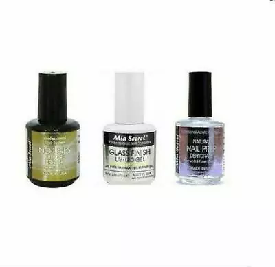 Mia Secret Natural Nail Prep No Lines Fill Line Eraser & Glass Finish -Pick • $9.95