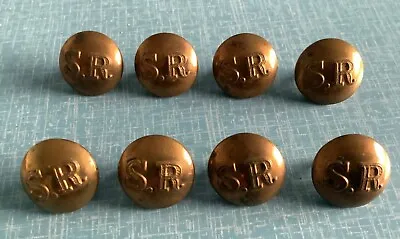 X8 Vintage Southern Railway SR 15mm Brass Buttons By Compton Sons & Webb London • £12.99