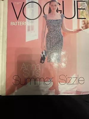 Vintage Vogue Patterns Store Catalog July/August 1998 GUC • $199