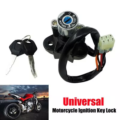 Universal Motorcycle Dirt Bike Modified Ignition Switch W/ Keys Lock US Aluminum • $24.99