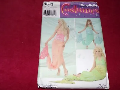 🌼simplicity 4043-mother & Daughter Mermaid-ariel Costume Pattern 2-12 & 10-16ff • $11.39