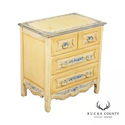 Habersham Plantation French Country Style Paint Decorated Nightstand • $895