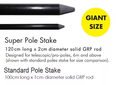 Standard Ground Spike Or Large Super Pole Stake Caravan Flag For Windsock Poles • £9.90