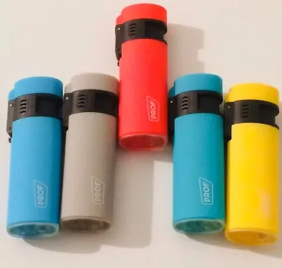£5.30 • Buy 2 X Windproof Turbo Jet Blue Flame Lighters Electronic PROF In Five Colours