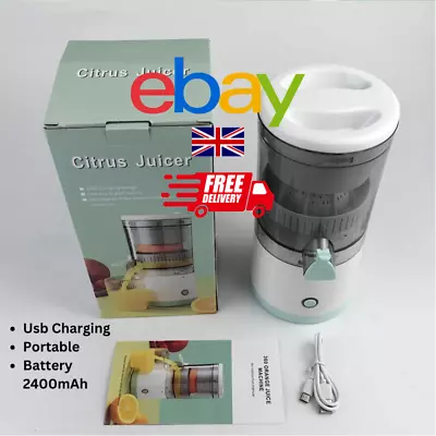 Juicer Fruit Machine Electric Portable Juicer Maker Press Blender Orange Juice • £15.90