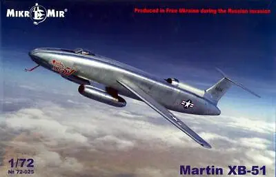 Mikromir Models 1/72 MARTIN XB-51 American Jet Bomber Prototype • $98.99