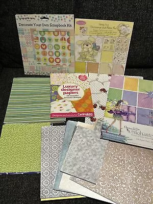 Scrapbook Cardmaking Paper Mixed Bundle 1.3kg • £7