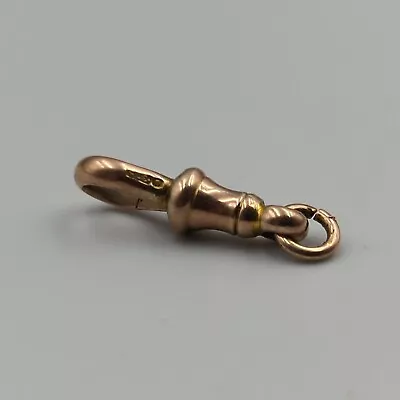 Victorian 9ct Rose Gold Dog Clip Clasp For Albert Pocket Watch Chain 1.7g • £11.61