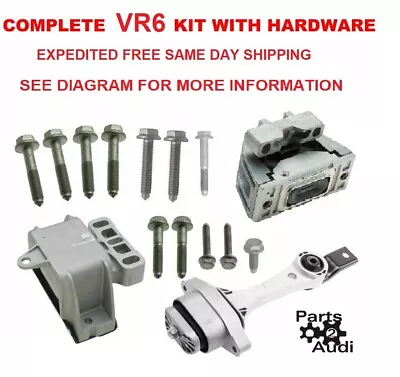 Engine Motor Transmission Mount Kit Set Kit For 02-05 Jetta 2.8 VR6 24V BDF ONLY • $181