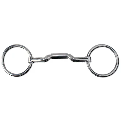 75TO 5 1/4 In Myler Horse Bit Loose Ring Mullen W/ Low Ported Barrel • $113.95