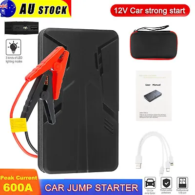 $42.99 • Buy 27000mAh Car Jump Starter 12V Battery Booster Charger Power Bank Portable 600A 
